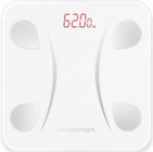Perlasmart Yağ Ölçen Vücut Analizi Yapan Bluetoothlu Şarjlı Cam Dijital Akıllı Tartı Beyaz