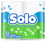 Solo 2 Katlı 8'li Rulo Tuvalet Kağıdı