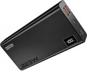 Syrox PB225 20000 mAh Hızlı Şarj Dijital Göstergeli Lightning Çoklu Kablolu Powerbank Siyah