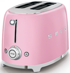 Smeg 50's Style TSF01PKEU 2 Dilim Kırıntı Tepsili Akıllı 950 W Pembe Retro Mini Ekmek Kızartma Makinesi