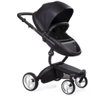 Mima Xari Çift Yönlü Katlanabilir 360 Derece Dönen Tam Yatar Puset Bebek Arabası Siyah