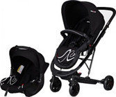 Baby2Go 86050 Millenium Çift Yönlü Katlanabilir 360 Derece Dönen Tam Yatar Travel Sistem Bebek Arabası Siyah