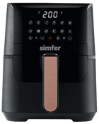 Simfer SK-6701 Smart Airfryer 4 lt Tek Hazneli Yağsız Sıcak Hava Fritözü Siyah