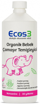 ECOS3 Organik 1000 ml Sıvı Çamaşır Deterjan