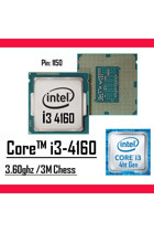 Intel i3 4160 2 Çekirdekli 3.6 GHz 3.6 GHz Turbo Hız 3 MB Önbellek LGA1150 Soket Tipi İşlemci