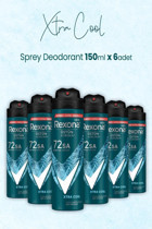 Rexona Xtra Cool Sprey Erkek Deodorant 6x150 ml