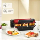 Karaca Crust Grill Toast 6 Dilim Yanmaz Yapışmaz Kaplama Çıkartılabilir Plaka Kırmızı Izgaralı Tost Makinesi