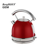 Berghoff Gem Retro Yuvarlak Çelik 1.7 lt 2200 W Kırmızı Kettle