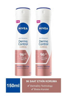 Nivea Derma Control Clinical Sprey Kadın Deodorant 2x150 ml