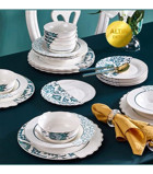 Neva N3278 24 Parça 6 Kişilik Bone China Porselen Yuvarlak Yemek Takımı