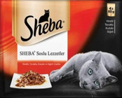 Sheba Cuisine Yetişkin Dana Etli-Sığır Etli Yaş Kedi Maması 4x85 gr