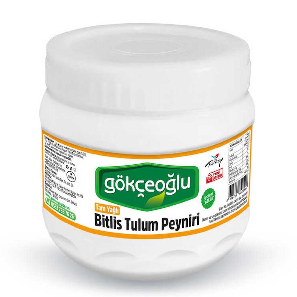 Gökçeoğlu Bitlis Tam Yağlı Bidon Tulum Peyniri Brüt 950 gr Net 900 gr