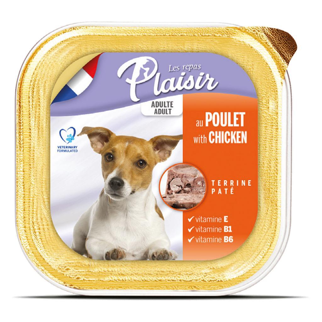 Plaisir Tavuklu Kıyılmış Yaş Köpek Maması 150 gr 12'li