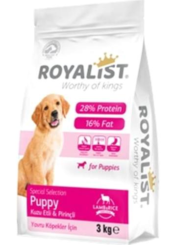 Royalist Premium Kuzu Etli Pirinçli Tüm Irklar Yavru Köpek Maması 3 Kg