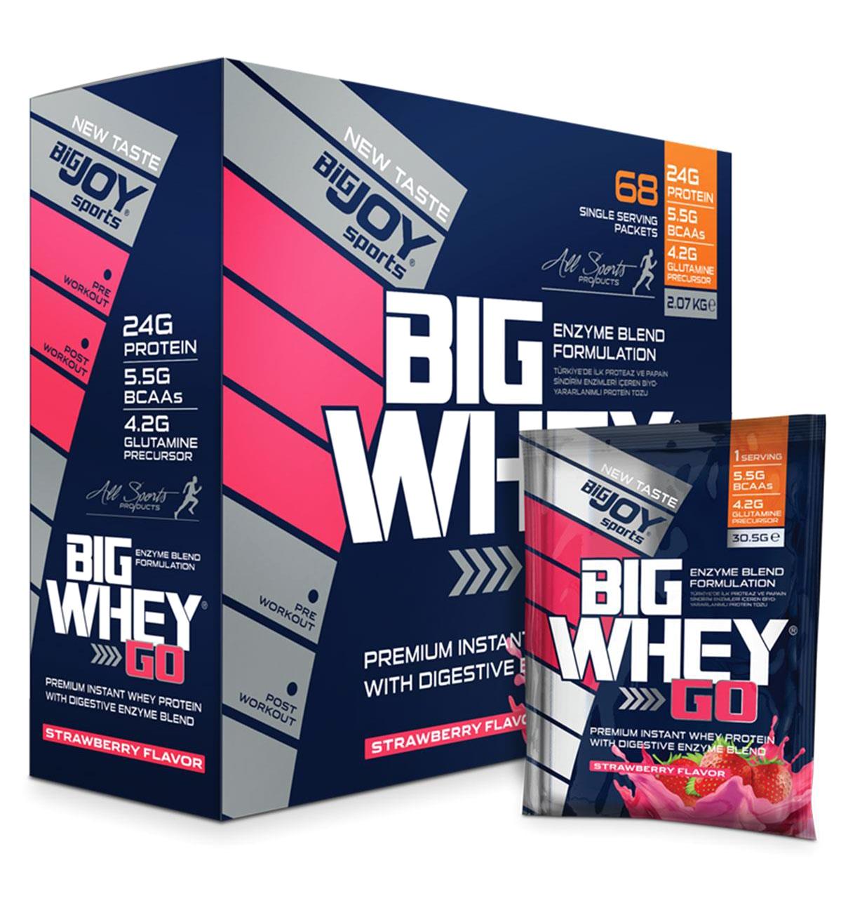 Bigjoy Çilekli Whey Protein Protein Tozu 2.176 kg