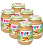 Hipp Glutensiz Şeftali 4 Numara Kavanoz Maması 6x125 gr