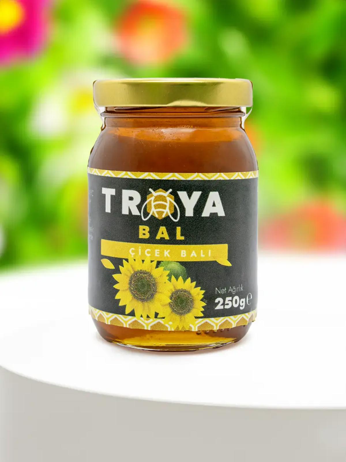 Troya Organik Süzme Çiçek Balı 250 gr