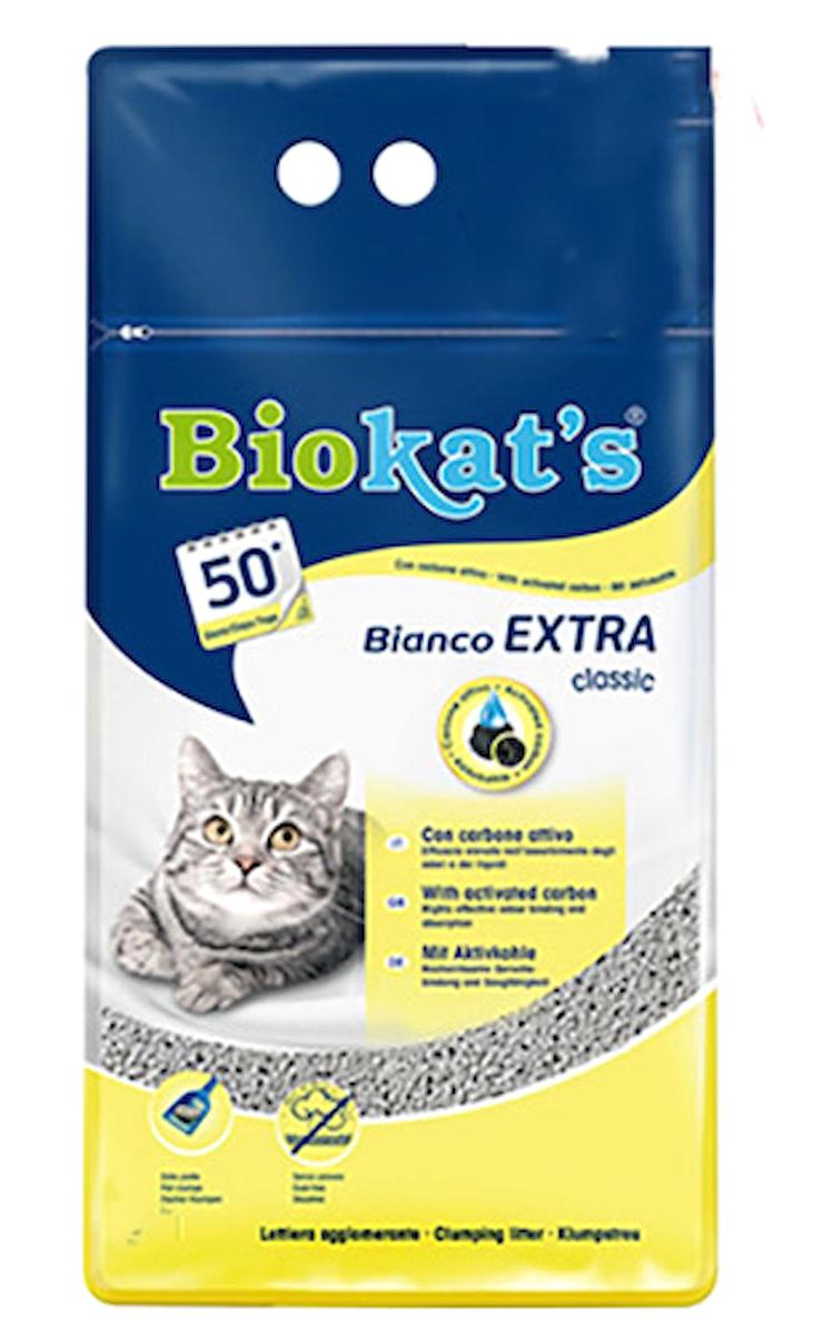 Biokat's Bianco Extra Topaklanan İnce Taneli Bentonit Kedi Kumu 2x10 lt