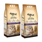 Mycat Lavanta Kokulu Topaklanan İnce Taneli Bentonit Kedi Kumu 2x10 lt