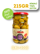 Çalıkoğlu Biberli Yeşil Zeytin Pet Kavanoz 215 gr