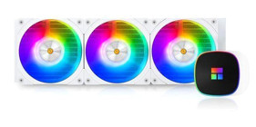 Thermalright Frozen Horizon 360 4 Pin 3 Fanlı Fan Soğutmalı RGB Masaüstü İşlemci Soğutucu Beyaz