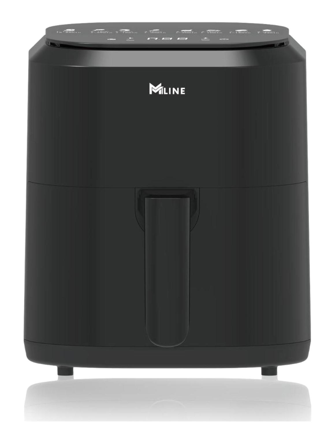 Mi Line Airfryer 4 lt Tek Hazneli Led Ekranlı Yağsız Sıcak Hava Fritözü Siyah