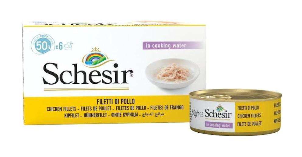 Schesir İn Cooking Water Tavuk Yetişkin Yaş Kedi Maması 6x50 gr