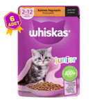 Whiskas Kümes Hayvanı Yavru Yaş Kedi Maması 6x85 gr