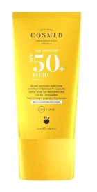 Cosmed Sun Essential Fluid 50 Faktör Tüm Ciltler İçin Leke Karşıtı Nemlendirici Yağsız Suya Dayanıklı Yüz Güneş Kremi 50 ml