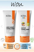 Wou World Of Unique 50 Faktör Tüm Ciltler İçin Leke Karşıtı Nemlendirici Suya Dayanıklı Yüz Güneş Kremi 50 ml