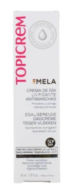 Topicrem Mela Anti Dark 50 Faktör Tüm Ciltler İçin Nemlendirici Suya Dayanıklı Yüz Güneş Kremi 40 ml