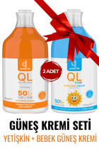 Quality Life 50 Faktör Tüm Ciltler İçin Leke Karşıtı Nemlendirici Suya Dayanıklı Yüz Güneş Kremi 110 ml