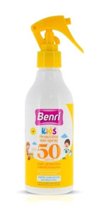 Benri 50 Faktör Tüm Ciltler İçin Nemlendirici Suya Dayanıklı Yüz Güneş Kremi 150 ml