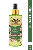 Oriense Monoi Ve Havaii Çiçekler Çiçeksi Hyalüronik Asit Nemlendiricili Unisex Vücut Spreyi 250 ml