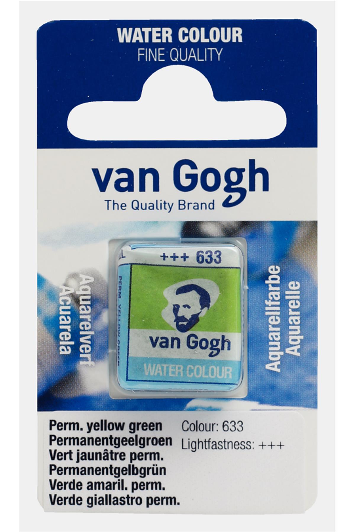 Royal Talens Van Gogh 633 Tablet Sulu Boya Permanent Yellowish Green