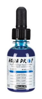 Schmincke Aqua Drop 30 ml Cyan Blue Sulu Boya