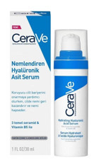 Cerave Hyalüronik Asit Yüz Dolgunlaştıran Canlandırıcı Yaşlanma Kırışıklık Karşıtı Krem Yüz Serumu 30 ml