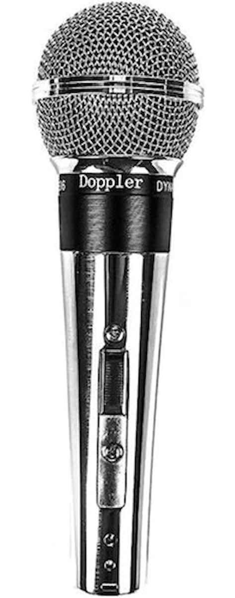 Doppler D-606 6.3 mm Kablolu El Mikrofonu Gümüş