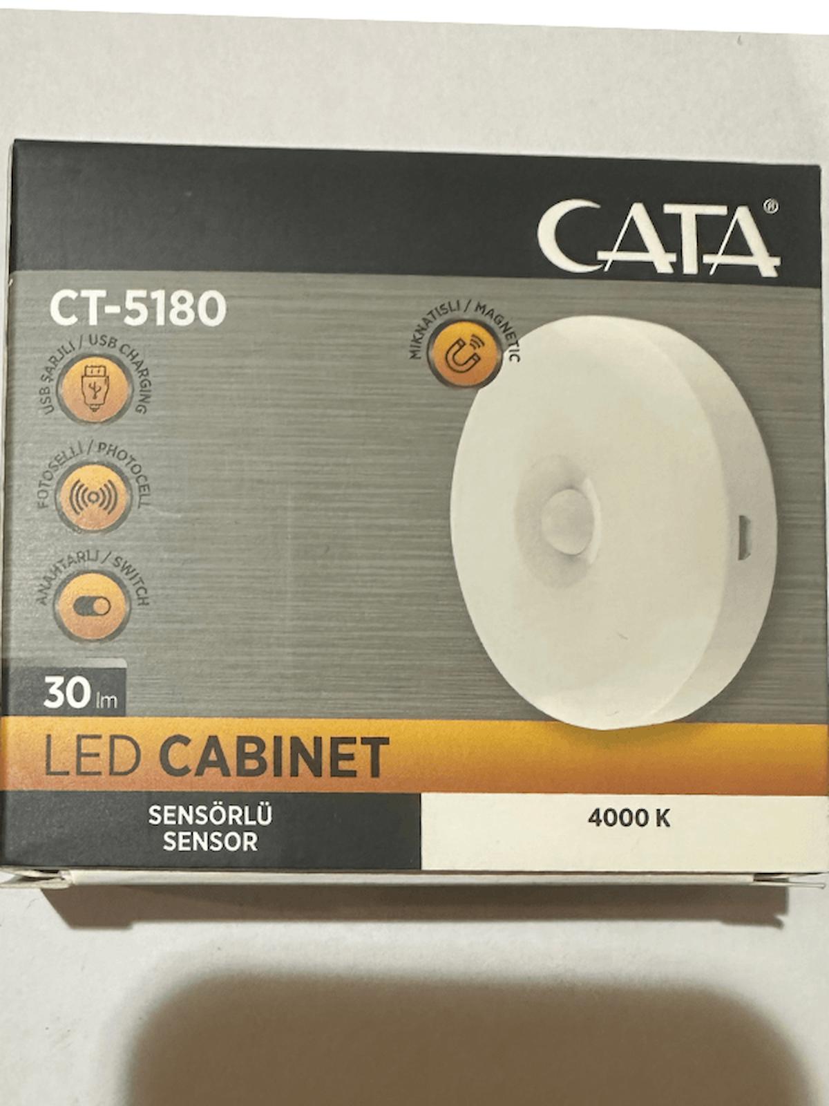 Cata CT-5180 Akıllı Sarı Şarjlı Yuvarlak Led Ampul 2 Adet