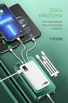 Powerway TX109 10000 mAh Powerbank Beyaz