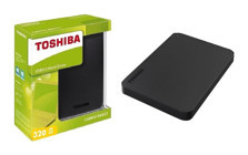 Toshiba DTB305 320 GB 2.5 inç USB 3.0 Harici Harddisk Siyah