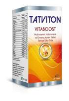 Tatviton Vitaboost Multivitamin Multiminarel Aromasız Yetişkin Vitamin 30 Tablet