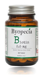 Byopecia Biotin Saç Dökülmesi Ve Tırnaklar İçin Tablet Aromasız Yetişkin Vitamin 60 Kapsül