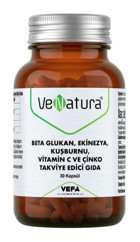 Venatura Beta Glukan Vitamin C Çinko Aromasız Yetişkin Vitamin 30 Kapsül