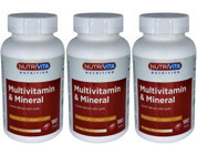 Nutrivita Multivitamin Mineral Aromasız Yetişkin Vitamin 3x180 Tablet