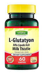 Vitapol L-Glutatyon Alfa Lipoik Asit Milk Thistle Aromasız Yetişkin Vitamin 60 Kapsül