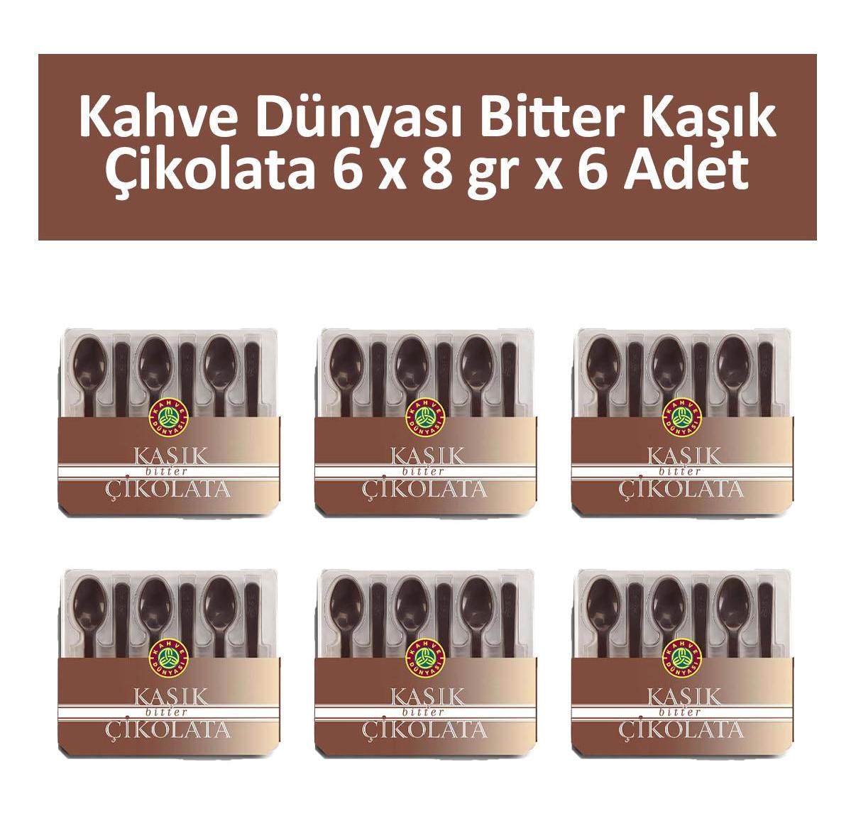 Kahve Dünyası Kaşık Bitterli Çikolata 36x8 gr