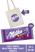 Milka Fındıklı Üzümlü Çikolata 10x80 gr