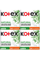 Kotex Natural Organik Antialerjik İnce Normal 24'lü Hijyenik Ped 4 Adet