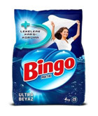 Bingo Matik Ultra Beyaz Beyazlar İçin 156 Yıkama Toz Deterjan 6x4 kg